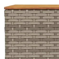 MAISON EXCLUSIVE - Salon de jardin 11 pcs avec coussins gris résine tressée