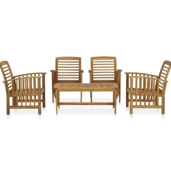 MAISON EXCLUSIVE - Salon de jardin 5 pcs bois d'acacia massif