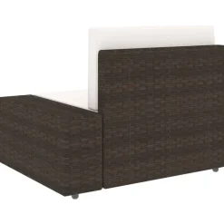 MAISON EXCLUSIVE - Salon de jardin 5 pcs résine tressée marron