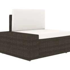 MAISON EXCLUSIVE - Salon de jardin 5 pcs résine tressée marron