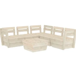 MAISON EXCLUSIVE - Salon de jardin palette 6 pcs bois d'épicéa imprégné