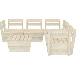 MAISON EXCLUSIVE - Salon de jardin palette 6 pcs bois d'épicéa imprégné