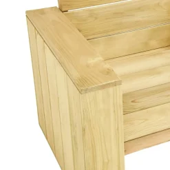 MAISON EXCLUSIVE - Salon de jardin 3 pcs bois de pin imprégné