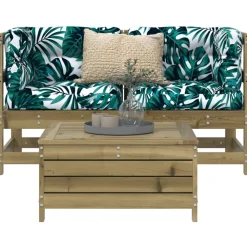 MAISON EXCLUSIVE - Salon de jardin 3 pcs bois de pin imprégné