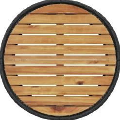 MAISON EXCLUSIVE - Salon de jardin 3 pcs demi-rond noir résine tressée