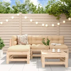 MAISON EXCLUSIVE - Salon de jardin 5 pcs bois massif de pin