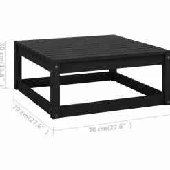 MAISON EXCLUSIVE - Salon de jardin 11 pcs bois de pin massif