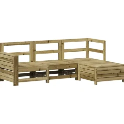 MAISON EXCLUSIVE - Salon de jardin 4 pcs bois de pin imprégné