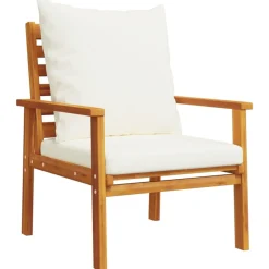 MAISON EXCLUSIVE - Salon de jardin 3 pcs avec coussins bois massif d'acacia