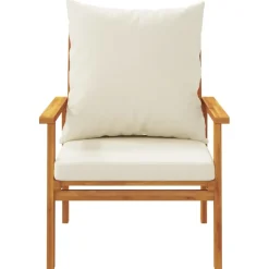 MAISON EXCLUSIVE - Salon de jardin 3 pcs avec coussins bois massif d'acacia