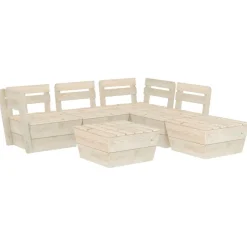 MAISON EXCLUSIVE - Salon de jardin palette 6 pcs bois d'épicéa imprégné