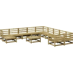 MAISON EXCLUSIVE - Salon de jardin 12 pcs bois de pin imprégné