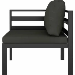 MAISON EXCLUSIVE - Salon de jardin 10 pcs avec coussins aluminium anthracite