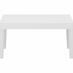 MAISON EXCLUSIVE - Salon de jardin 4 pcs avec coussins plastique blanc