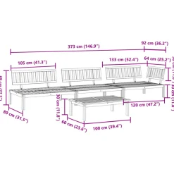MAISON EXCLUSIVE - Salon palette de jardin 4 pcs bois d'acacia massif