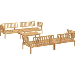 MAISON EXCLUSIVE - Salon palette de jardin 5 pcs bois d'acacia massif