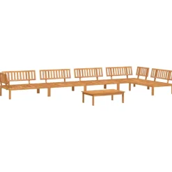MAISON EXCLUSIVE - Salon palette de jardin 6 pcs bois d'acacia massif