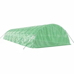 MAISON EXCLUSIVE - Serre avec cadre en acier vert 70 m² 14x5x2,3 m