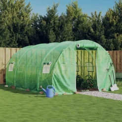 MAISON EXCLUSIVE - Serre avec cadre en acier vert 12 m² 4x3x2 m