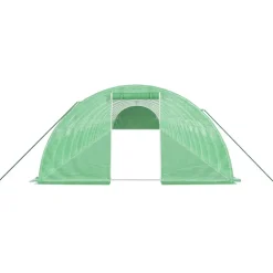 MAISON EXCLUSIVE - Serre avec cadre en acier vert 80 m² 20x4x2 m