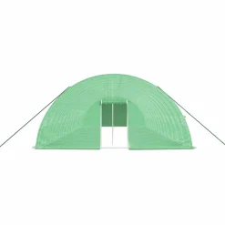 MAISON EXCLUSIVE - Serre avec cadre en acier vert 84 m² 14x6x2,85 m