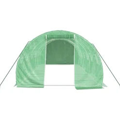 MAISON EXCLUSIVE - Serre avec cadre en acier vert 18 m² 6x3x2 m