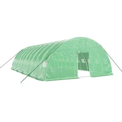 MAISON EXCLUSIVE - Serre avec cadre en acier vert 60 m² 10x6x2,85 m