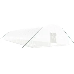 MAISON EXCLUSIVE - Serre avec cadre en acier blanc 120 m² 20x6x2,85 m