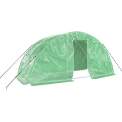 MAISON EXCLUSIVE - Serre avec cadre en acier vert 10 m² 5x2x2,3 m