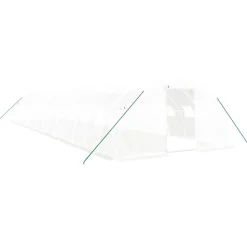 MAISON EXCLUSIVE - Serre avec cadre en acier blanc 64 m² 16x4x2 m