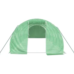 MAISON EXCLUSIVE - Serre avec cadre en acier vert 24 m² 8x3x2 m