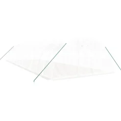 MAISON EXCLUSIVE - Serre avec cadre en acier blanc 48 m² 12x4x2 m