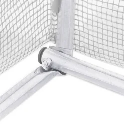 MAISON EXCLUSIVE - Serre avec cadre en acier blanc 48 m² 12x4x2 m