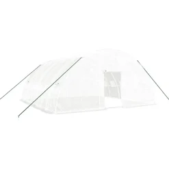 MAISON EXCLUSIVE - Serre avec cadre en acier blanc 36 m² 6x6x2,85 m