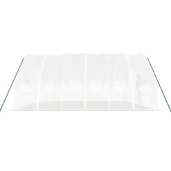 MAISON EXCLUSIVE - Serre avec cadre en acier blanc 36 m² 6x6x2,85 m