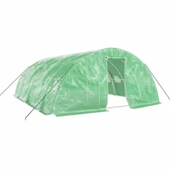 MAISON EXCLUSIVE - Serre avec cadre en acier vert 30 m² 6x5x2,3 m