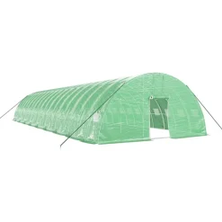 MAISON EXCLUSIVE - Serre avec cadre en acier vert 108 m² 18x6x2,85 m