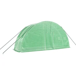 MAISON EXCLUSIVE - Serre avec cadre en acier vert 12 m² 6x2x2,85 m