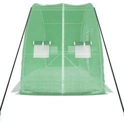 MAISON EXCLUSIVE - Serre avec cadre en acier vert 12 m² 6x2x2,85 m