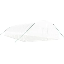 MAISON EXCLUSIVE - Serre avec cadre en acier blanc 84 m² 14x6x2,85 m