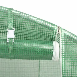 MAISON EXCLUSIVE - Serre avec cadre en acier vert 110 m² 22x5x2,3 m