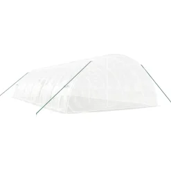 MAISON EXCLUSIVE - Serre avec cadre en acier blanc 72 m² 12x6x2,85 m