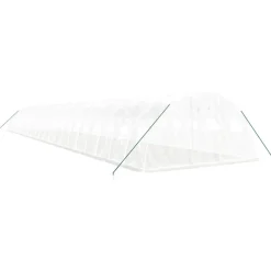 MAISON EXCLUSIVE - Serre avec cadre en acier blanc 88 m² 22x4x2 m