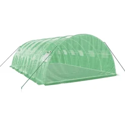 MAISON EXCLUSIVE - Serre avec cadre en acier vert 24 m² 6x4x2 m