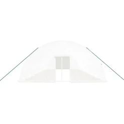 MAISON EXCLUSIVE - Serre avec cadre en acier blanc 96 m² 16x6x2,85 m