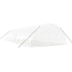 MAISON EXCLUSIVE - Serre avec cadre en acier blanc 96 m² 16x6x2,85 m