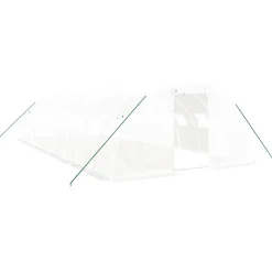 MAISON EXCLUSIVE - Serre avec cadre en acier blanc 40 m² 10x4x2 m