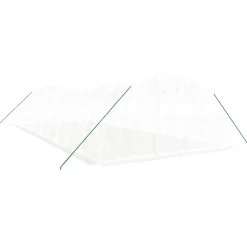 MAISON EXCLUSIVE - Serre avec cadre en acier blanc 40 m² 10x4x2 m