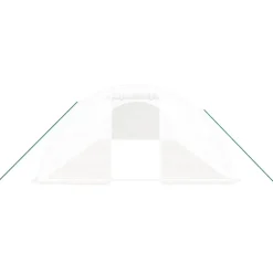 MAISON EXCLUSIVE - Serre avec cadre en acier blanc 40 m² 10x4x2 m