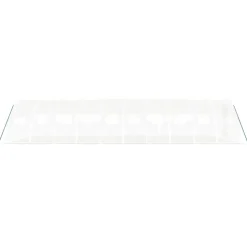 MAISON EXCLUSIVE - Serre avec cadre en acier blanc 40 m² 10x4x2 m